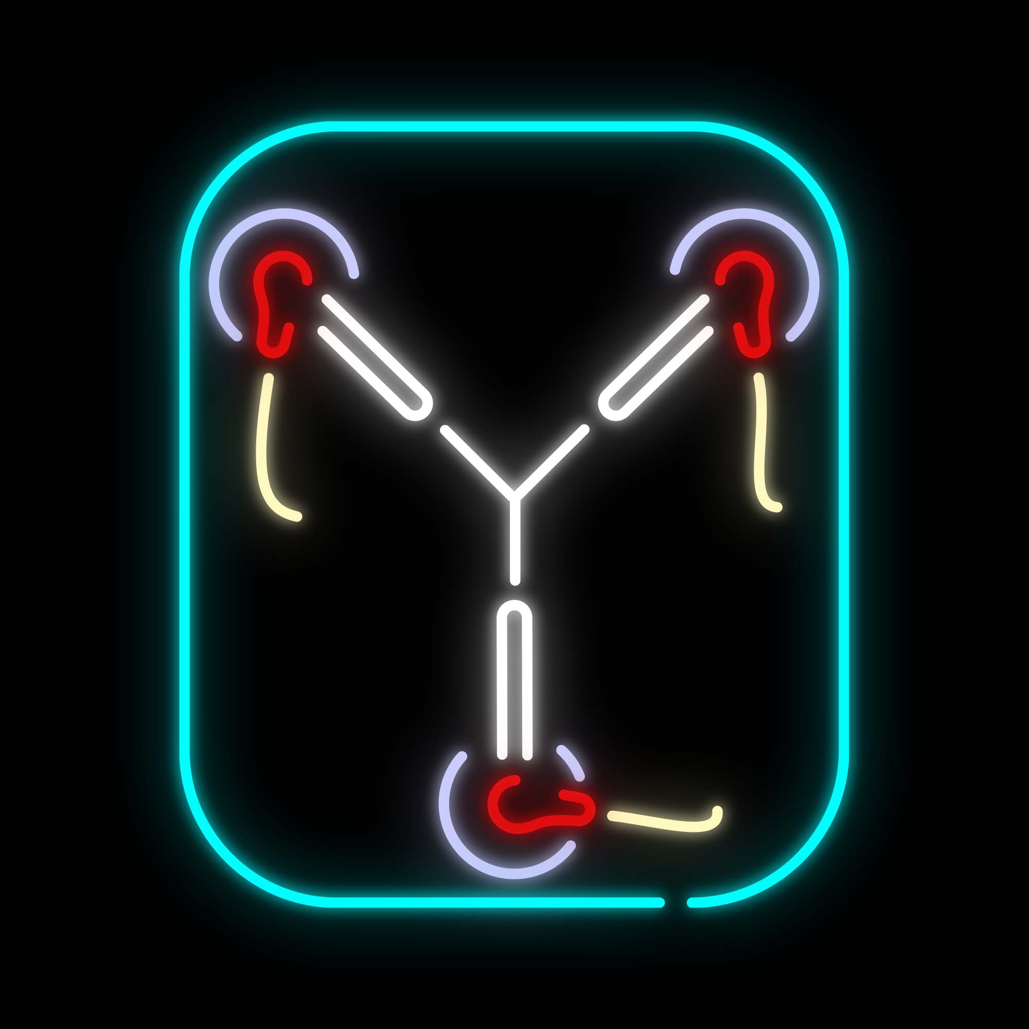 80s Time Travel Capacitor LED Neon Sign - Flux – Pop! Neon Co.